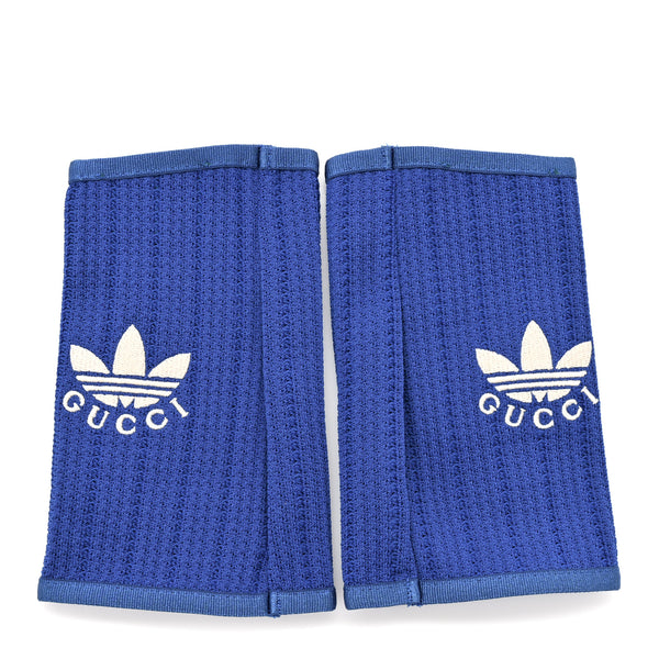 Gucci X ADIDAS Fabric Fingerless Gloves S Royal Blue 1815906