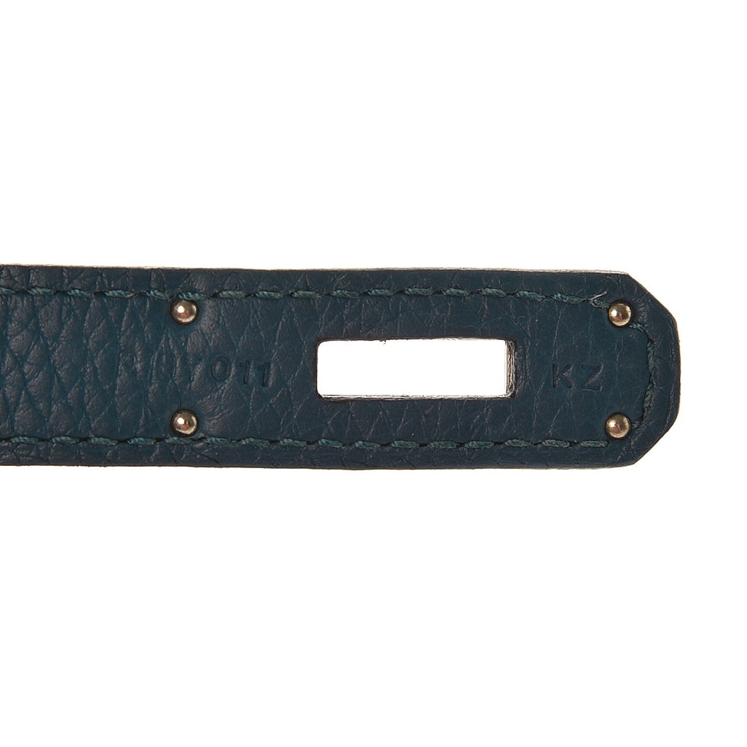 Hermes Taurillon Clemence Bi-Color Jypsiere 28 Colvert Turquoise 7 of 9