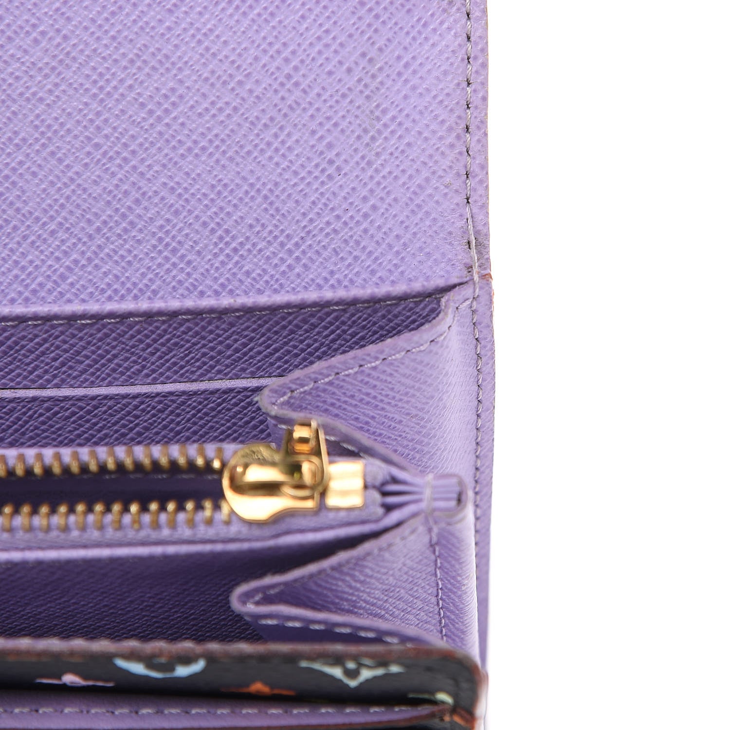Louis Vuitton Monogram Multicolor Sarah Wallet Black Violet 14 of 16