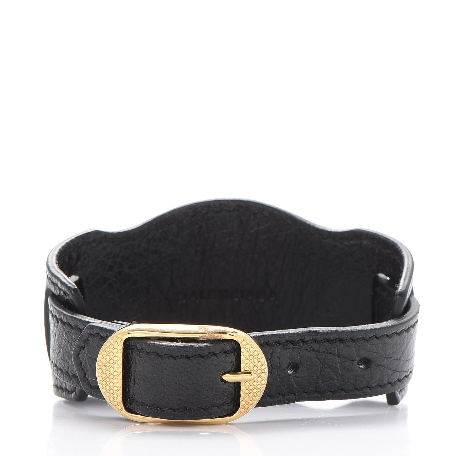 Balenciaga Agneau Arena Giant 12 Gold Hardware Bracelet S Black 3 of 5