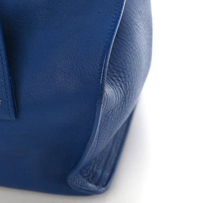 Saint Laurent Calfskin Small Classic Y Cabas Royal Blue 11 of 12