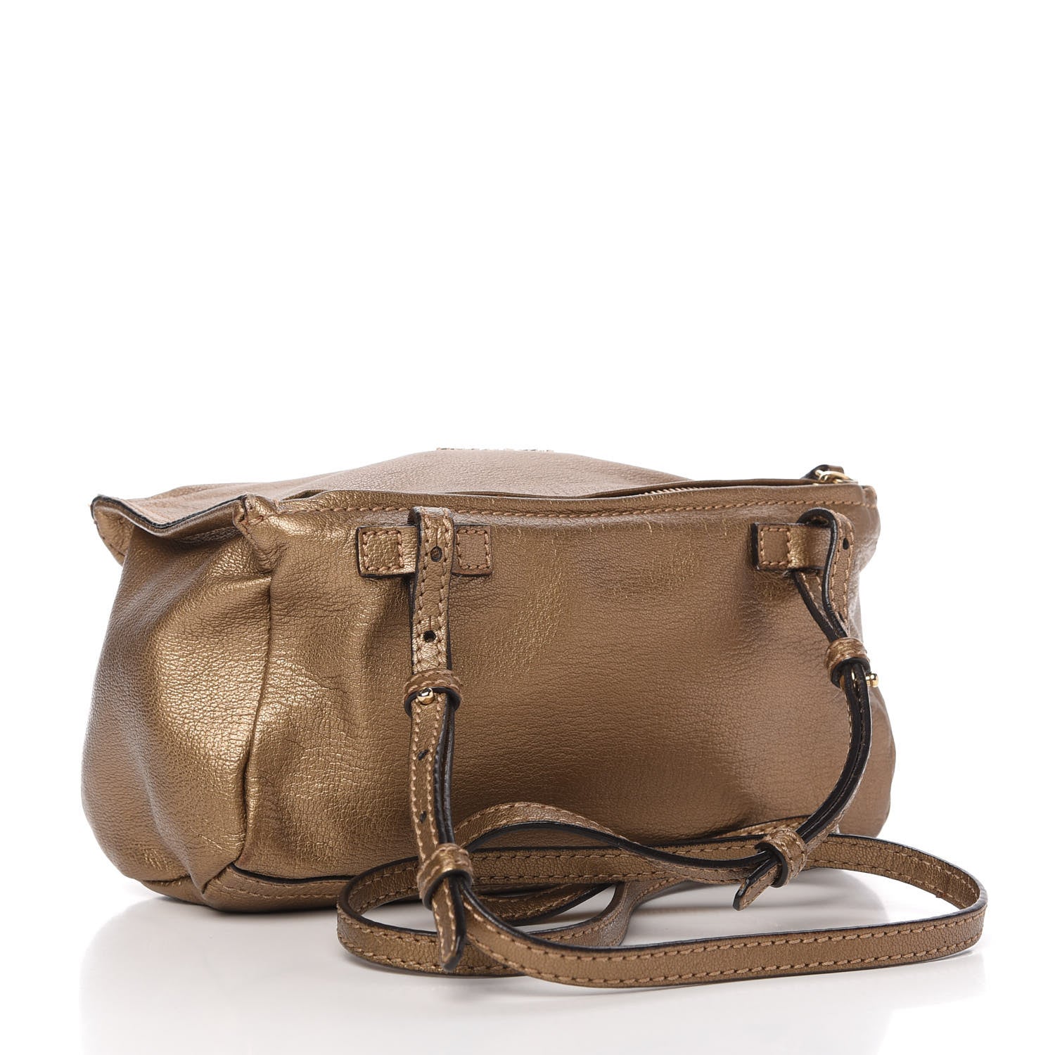 Givenchy Metallic Sugar Goatskin Mini Pandora Gold 3 of 10
