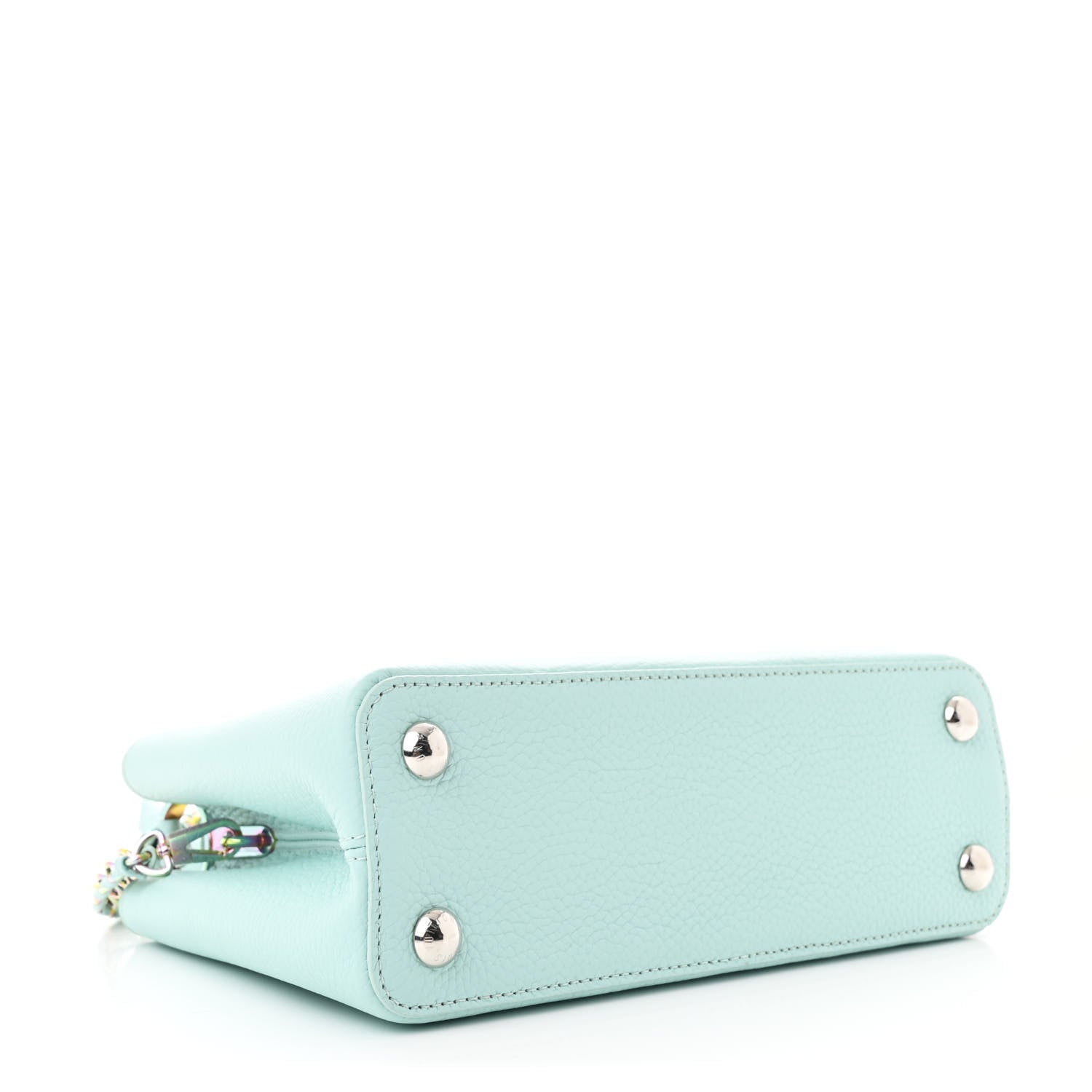 Louis Vuitton Taurillon Capucines BB Topaz Blue 4 of 11