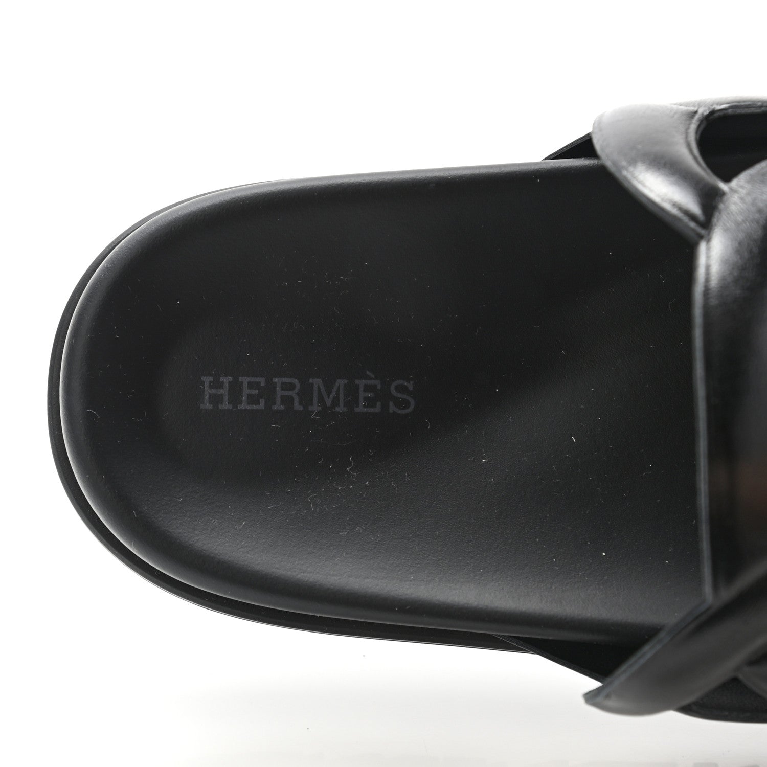 Hermes Nappa Extra Sandals 37 Black 5 of 8
