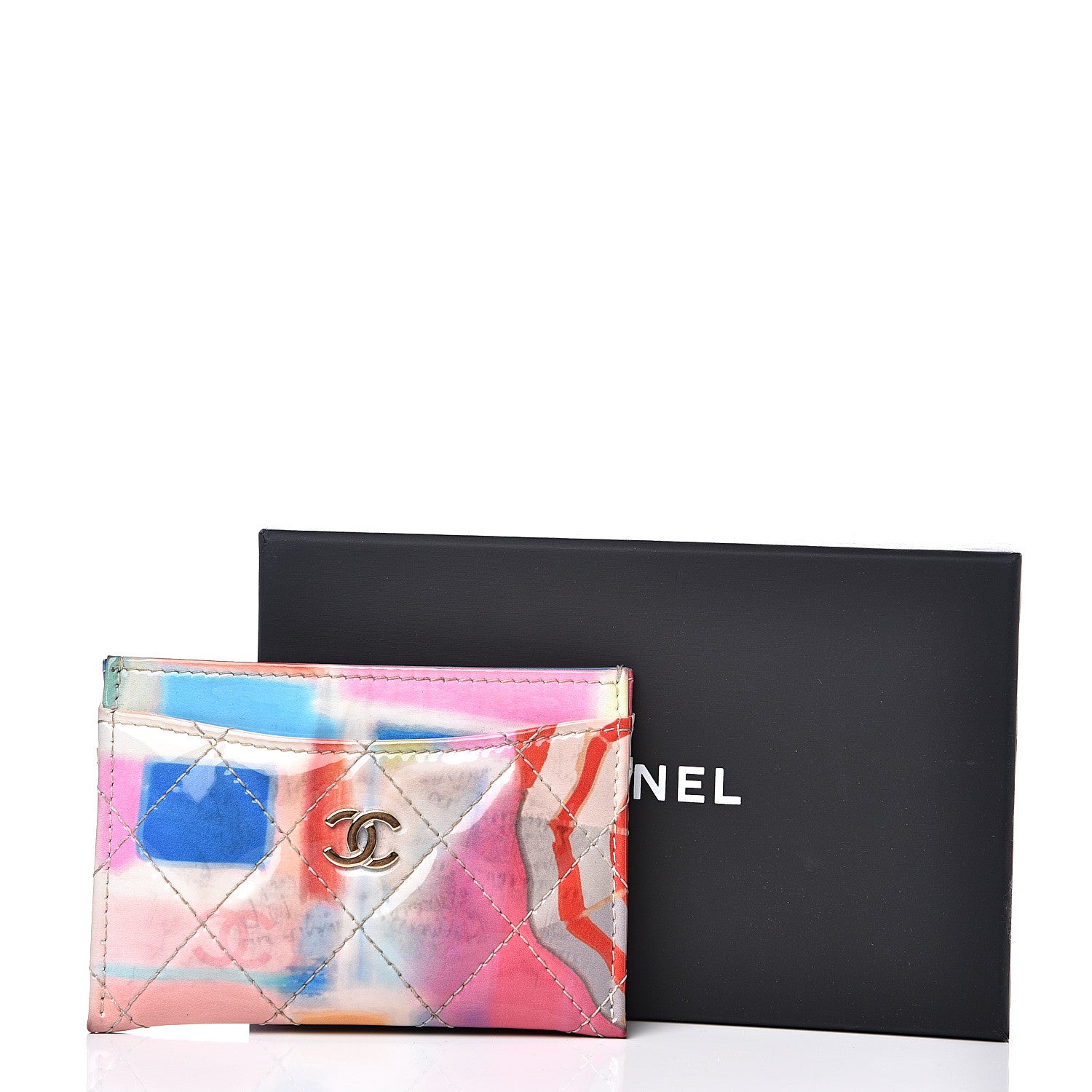 Chanel Patent Printed Quilted Card Holder Multicolor 8 of 8