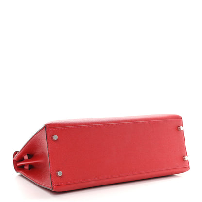 Hermes Epsom Kelly Sellier 32 Rouge Casaque 4 of 29