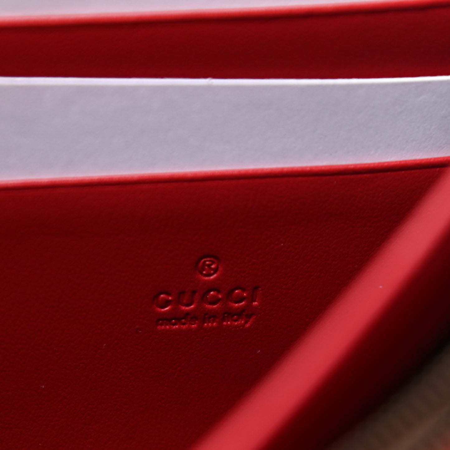 Calfskin Matelasse GG Marmont Chain Wallet Hibiscus Red
