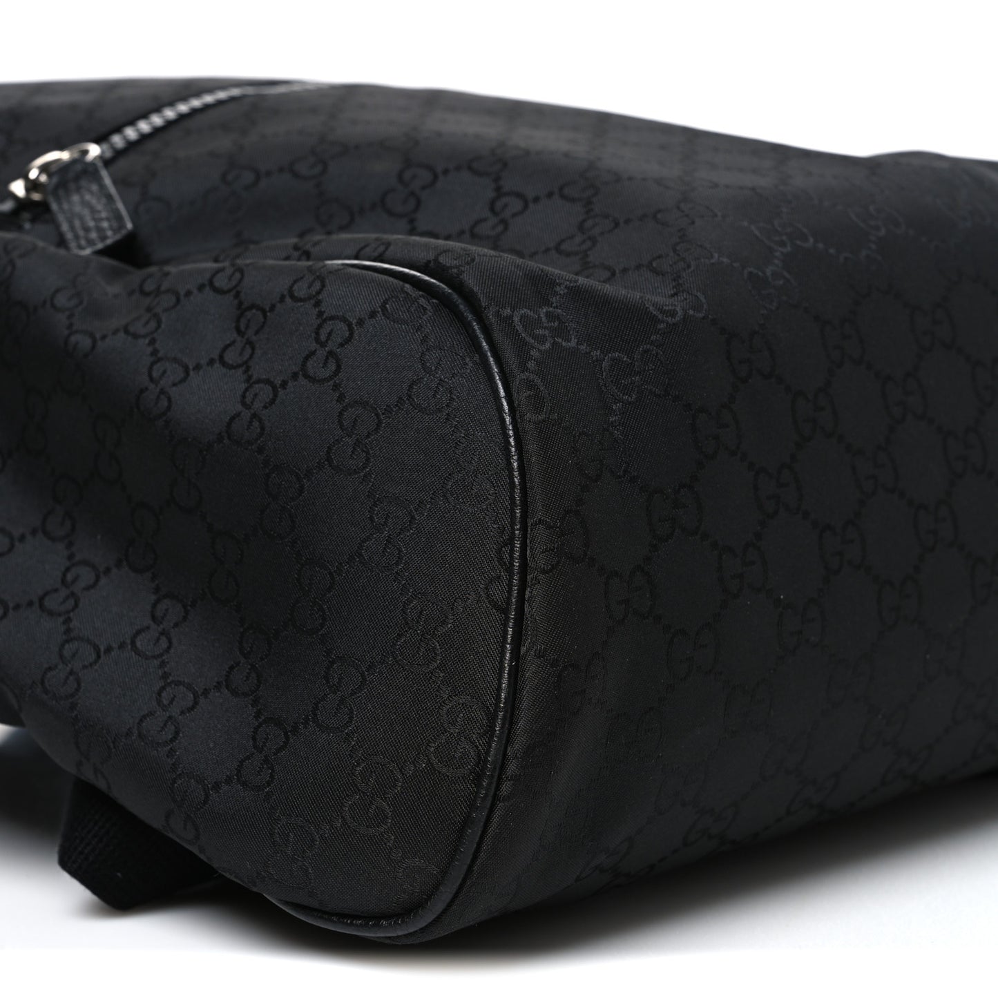 Nylon Monogram Slim Backpack Black