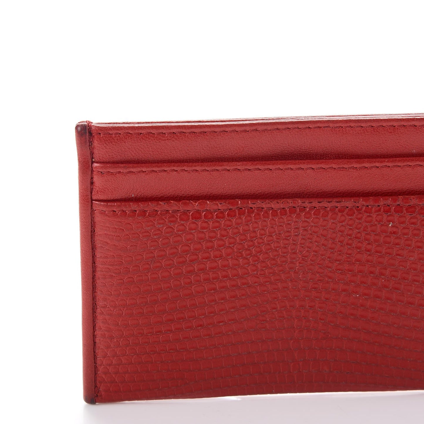 Lizard Card Holder Red