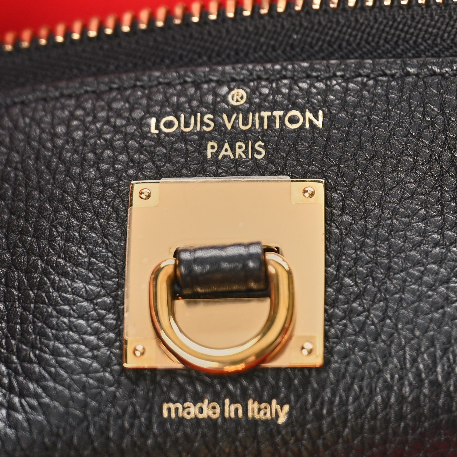 Louis Vuitton Taurillon City Steamer PM Black Rouge 7 of 10