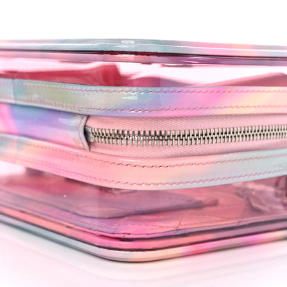 Chanel PVC Patent Calfskin Patent Lambskin Small CC Vanity Case Pink 10 of 10