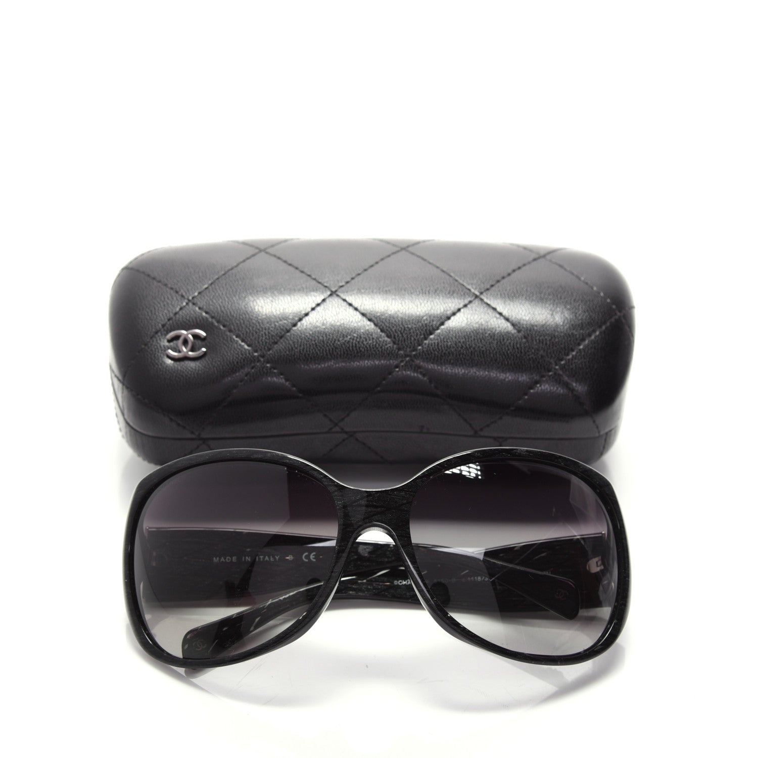 Chanel CC Crystal Sunglasses 5150-B Black 8 of 8