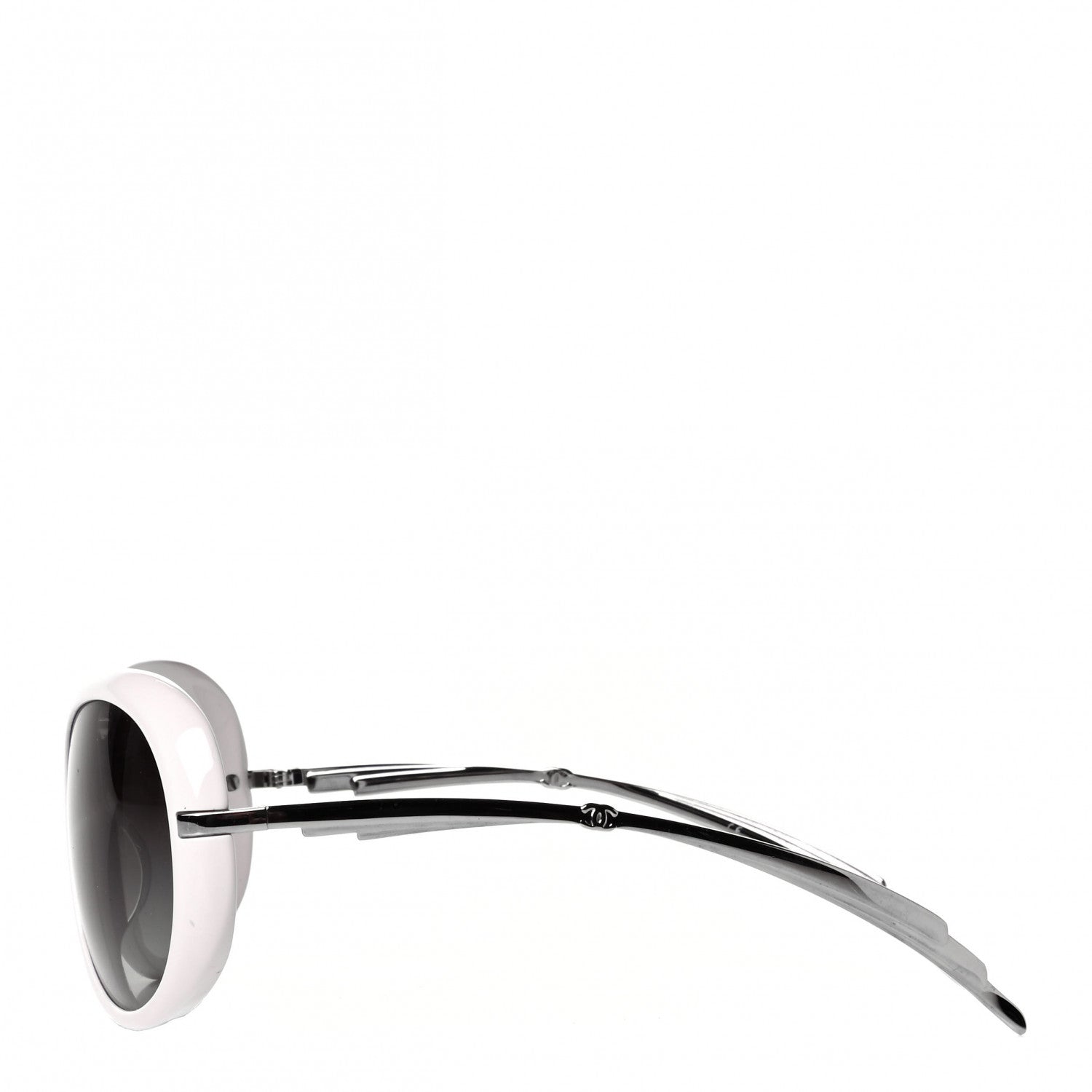 Chanel Butterfly Sunglasses 6037 White 3 of 5