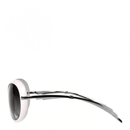 Chanel Butterfly Sunglasses 6037 White 3 of 5