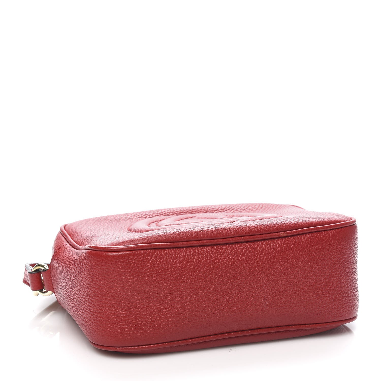 Gucci Pebbled Calfskin Small Soho Disco Bag Vibrant Red 4 of 11