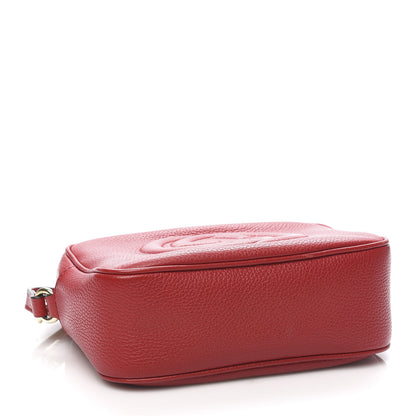 Gucci Pebbled Calfskin Small Soho Disco Bag Vibrant Red 4 of 11