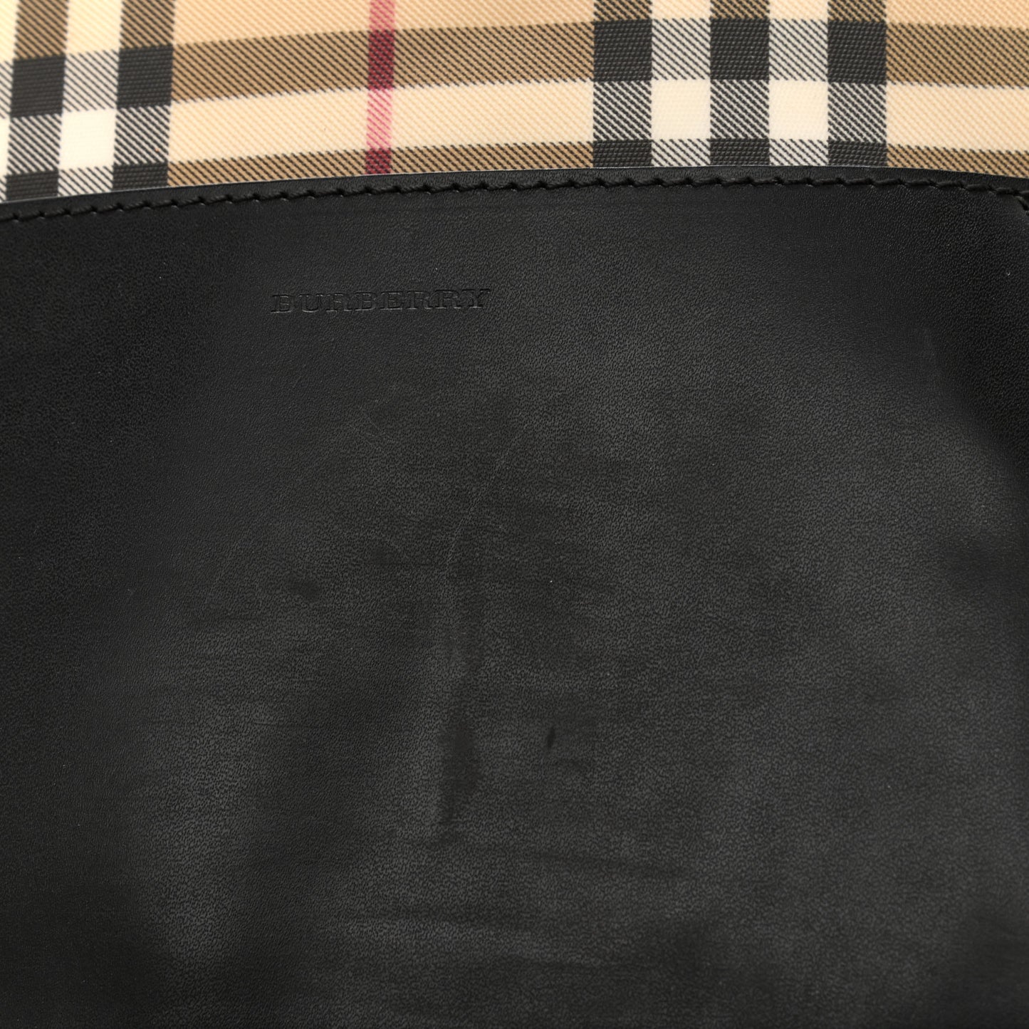 Canvas House Check Backpack Black