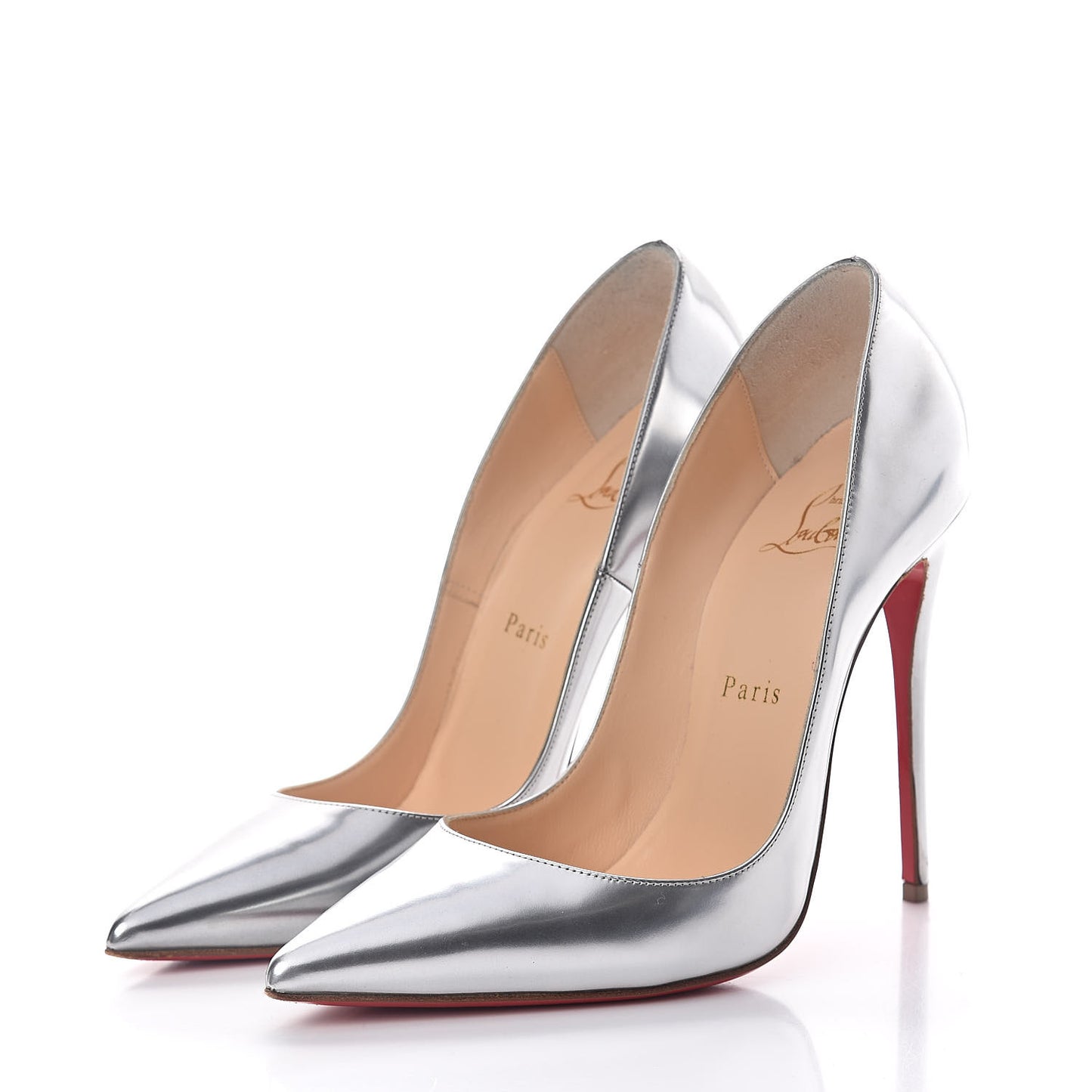 Metallic Calfskin So Kate 120 Pumps 37 Silver