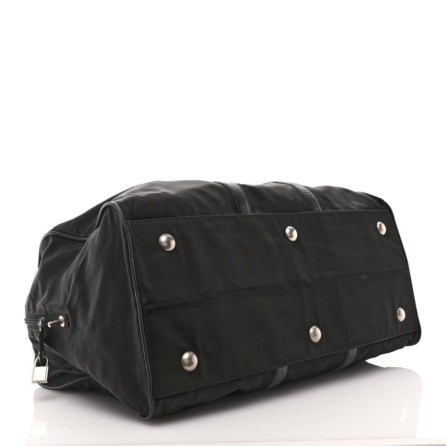 Prada Tessuto Nylon Saffiano Duffle Black 3 of 10
