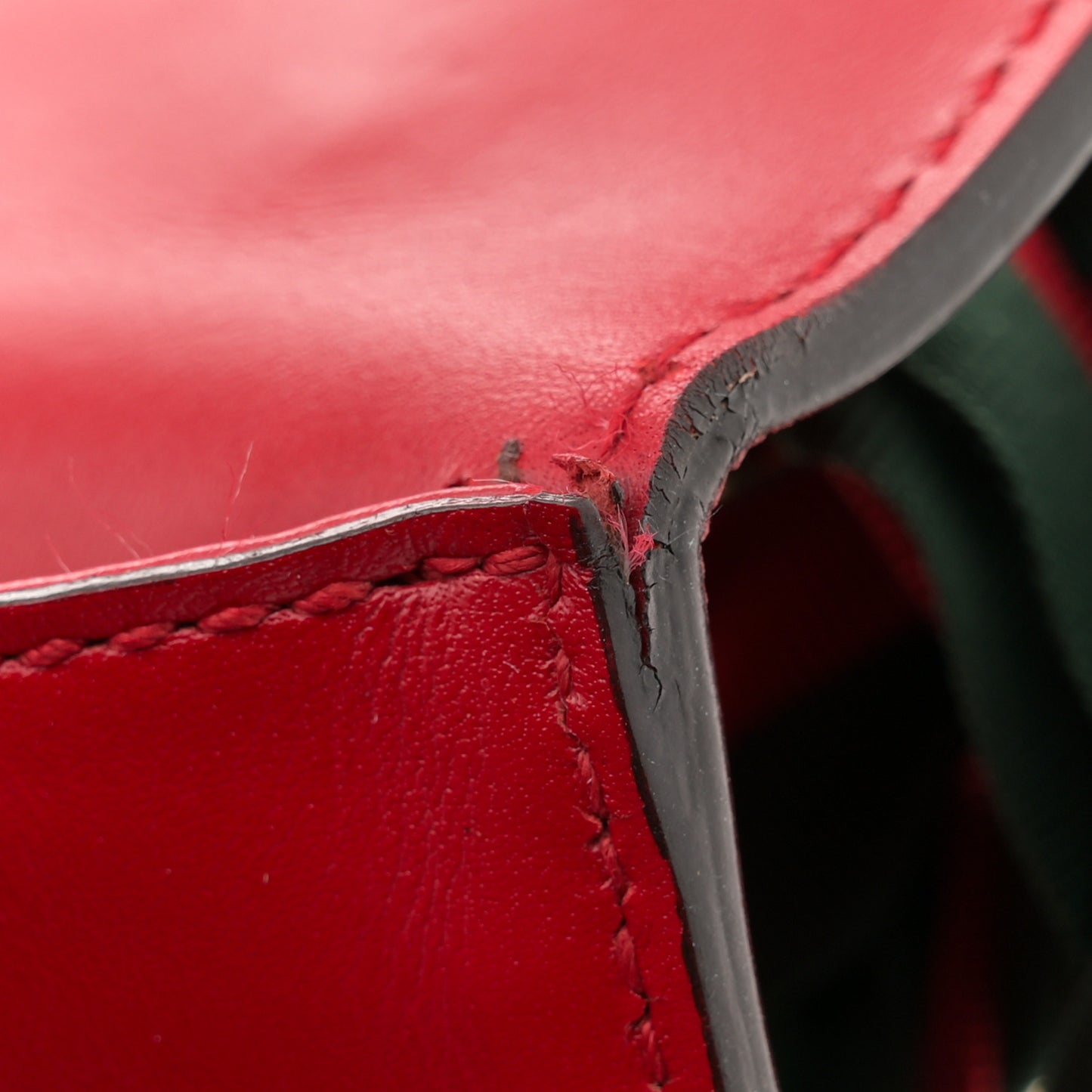 Calfskin Mini Sylvie Chain Shoulder Bag Hibiscus Red