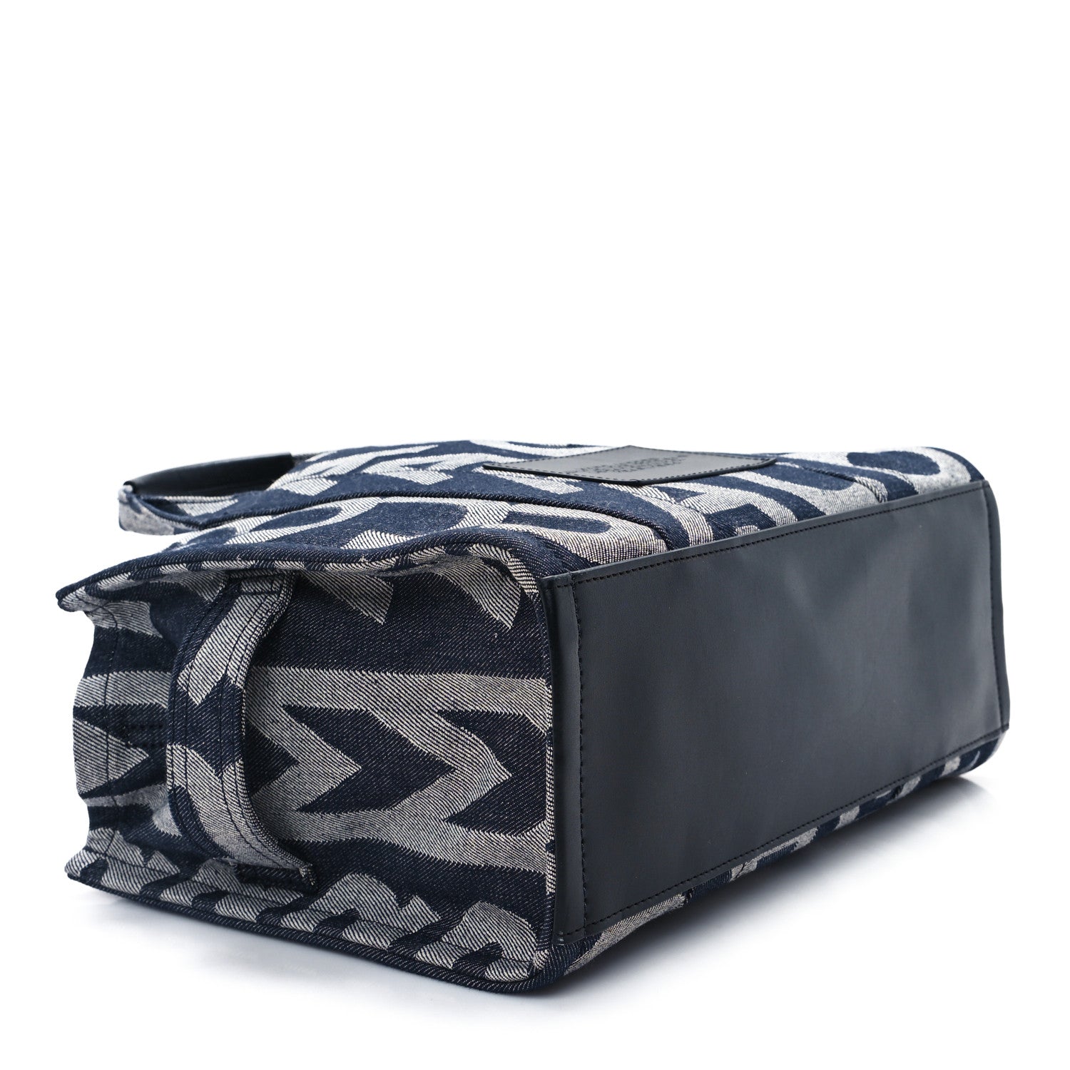 Marc Jacobs Denim Jacquard Medium The Monogram Tote Bag Denim Blue 4 of 12