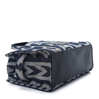 Marc Jacobs Denim Jacquard Medium The Monogram Tote Bag Denim Blue 4 of 12