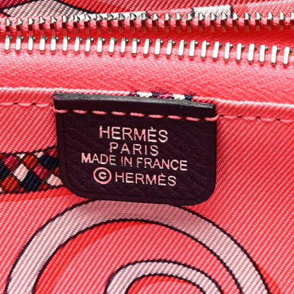 Hermes Epsom Silk'In Compact Wallet Raisin 6 of 8