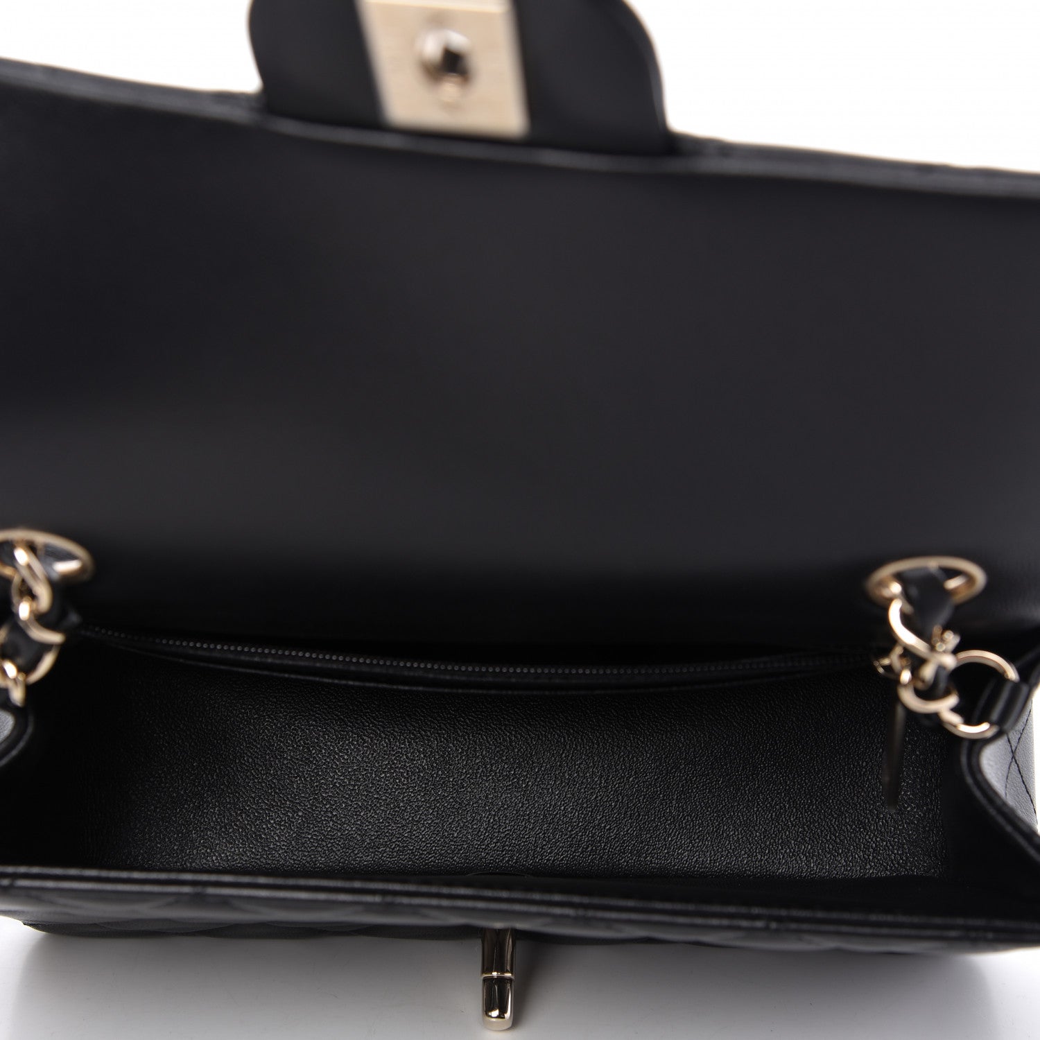 Chanel Lambskin Quilted Mini Rectangular Flap Black 5 of 11
