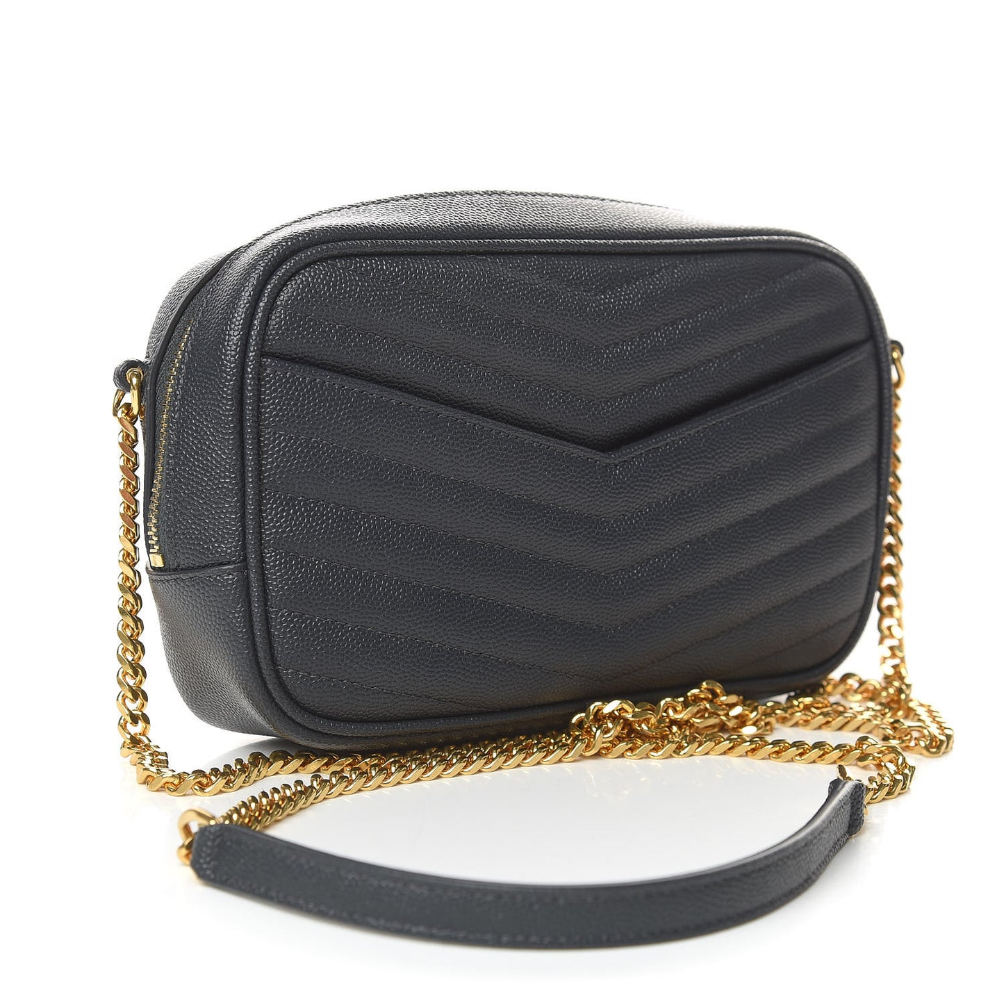Grain De Poudre Matelasse Monogram Mini Lou Camera Bag Dark Smog