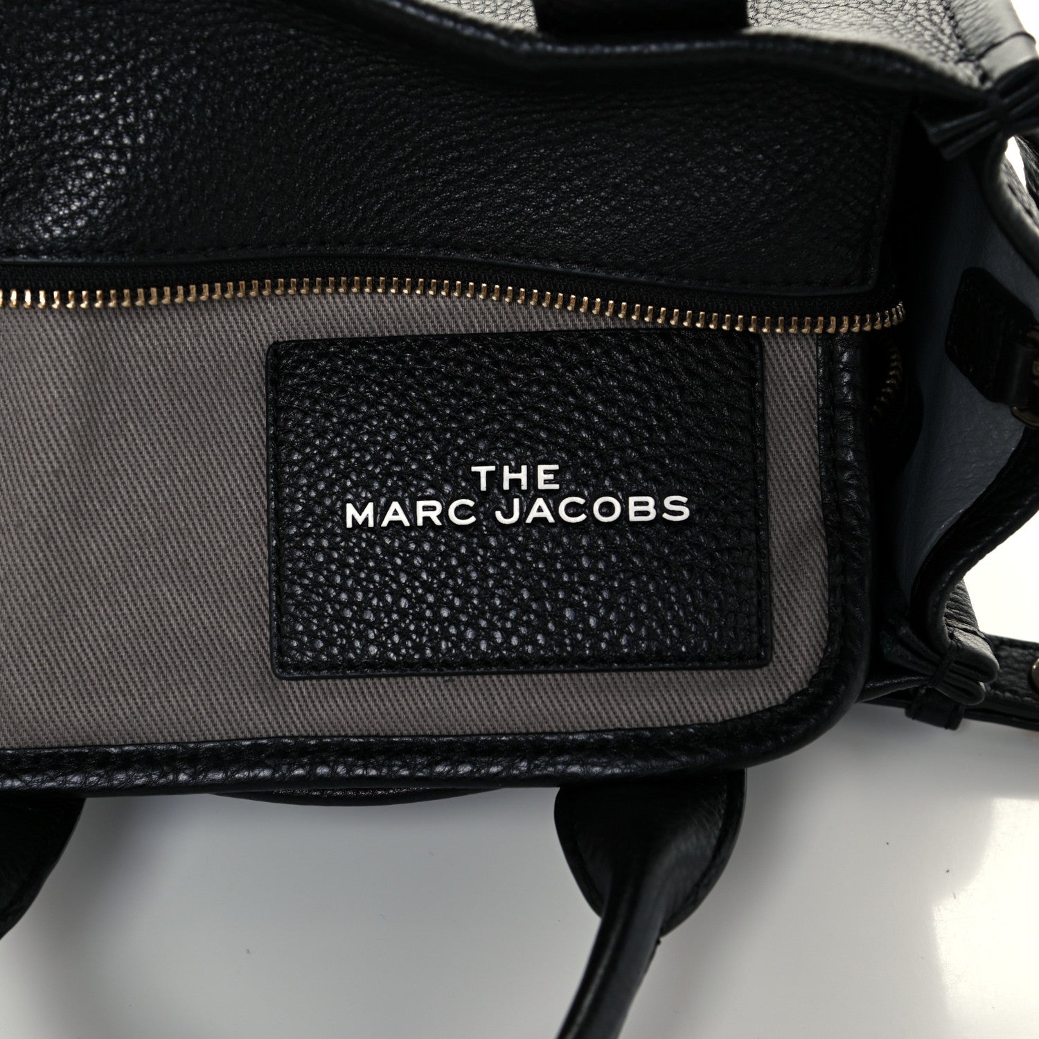 Marc Jacobs Grained Calfskin Small The Tote Bag Black 5 of 11