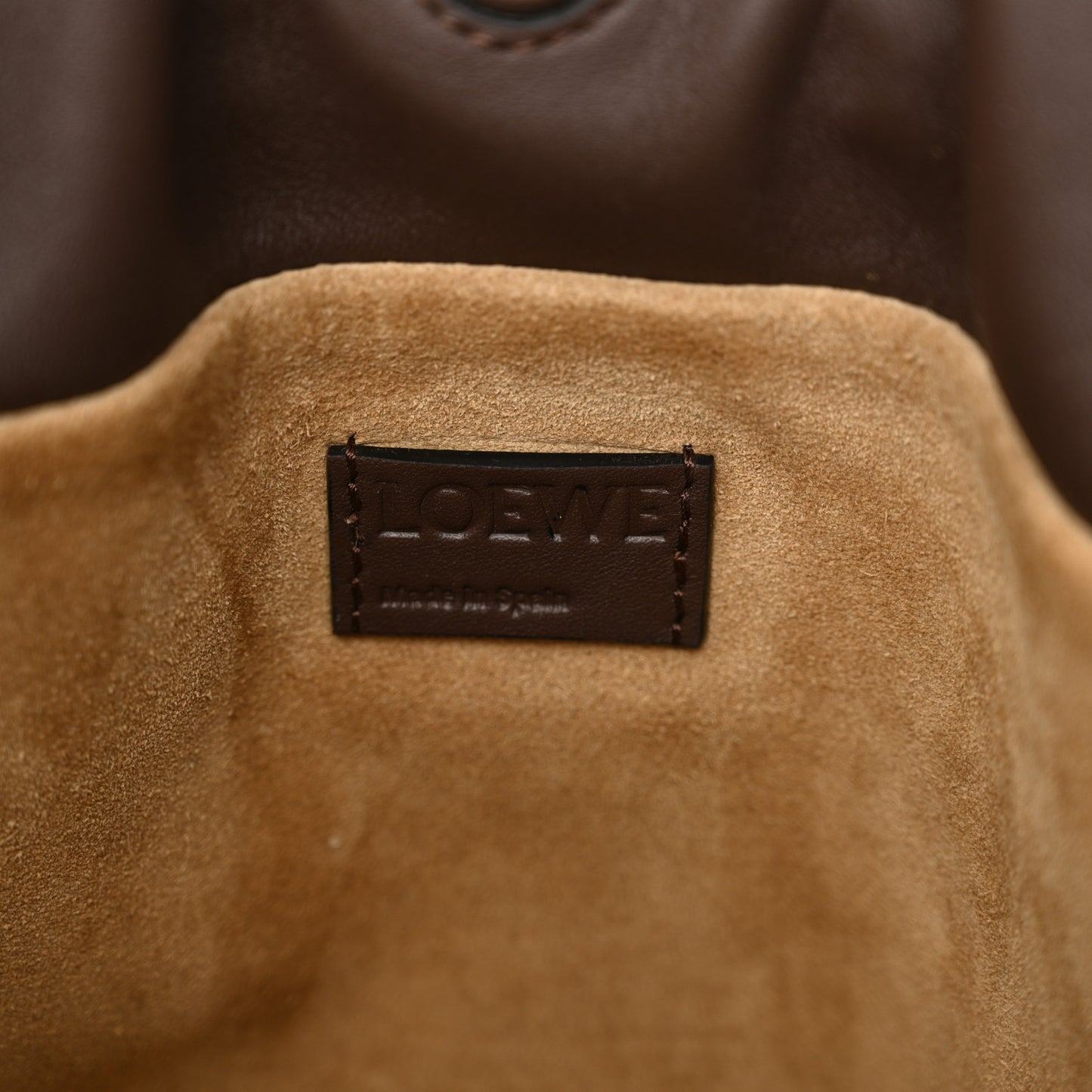 Nappa Medium Flamenco Knot Bag Chocolate