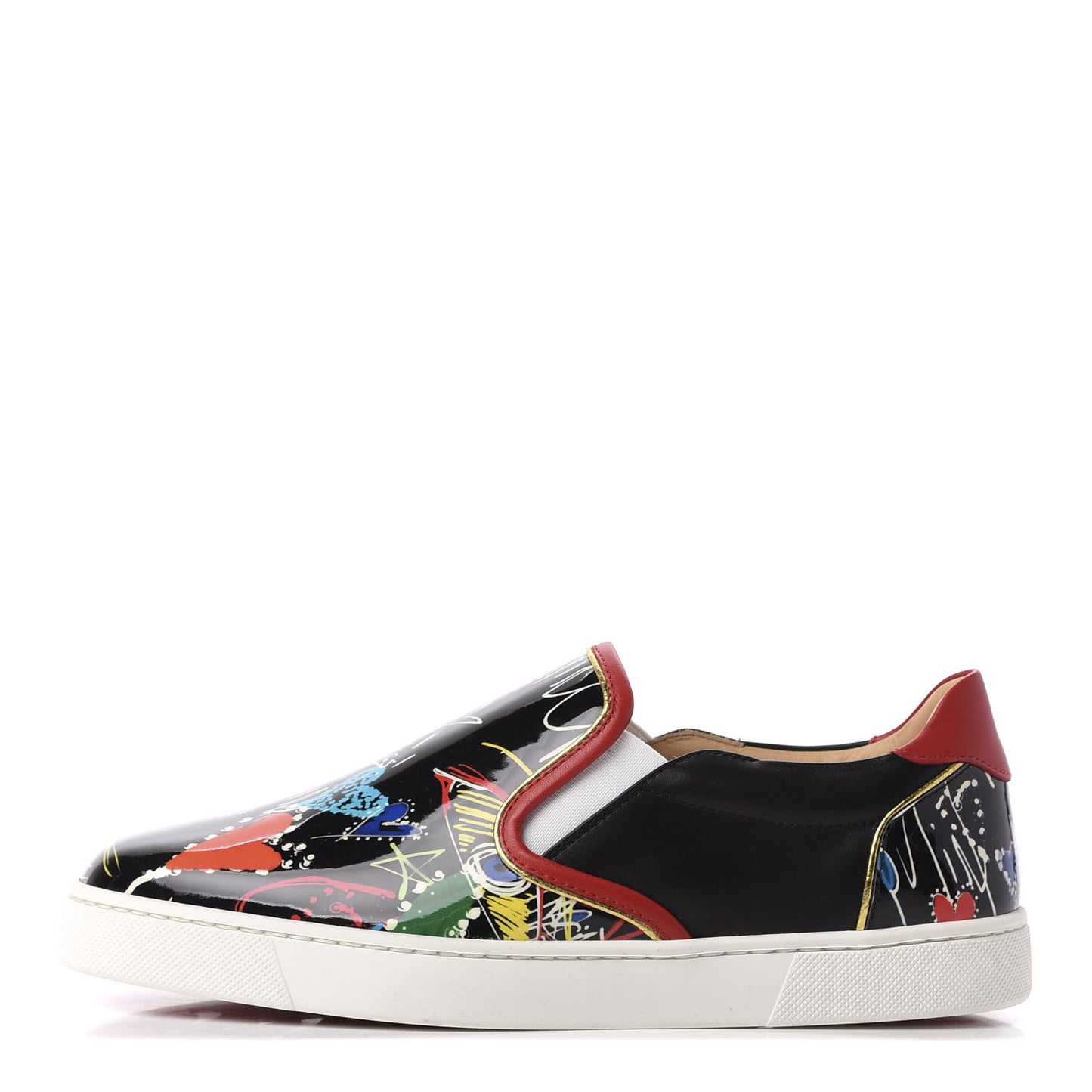 Patent Loubitag Masteralta Flat Sneaker 37 Black
