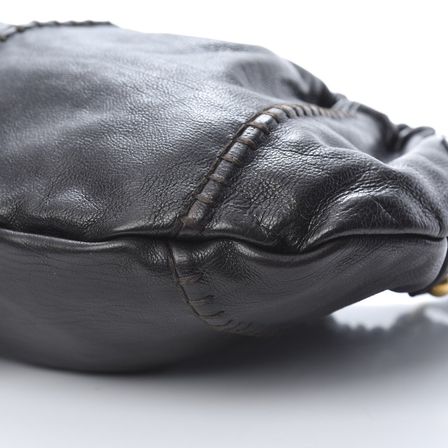 Saint Laurent Calfskin Vincennes Mombasa Hobo Black 11 of 12