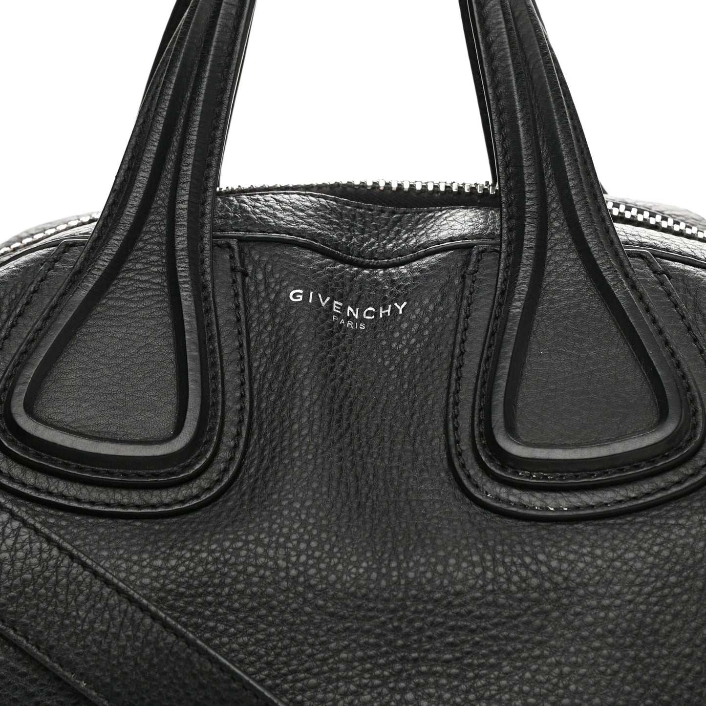 Pebbled Calfskin Small Nightingale Black