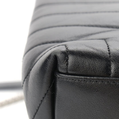 Saint Laurent Calfskin Y Quilted Monogram Medium Loulou Chain Satchel Black 10 of 14