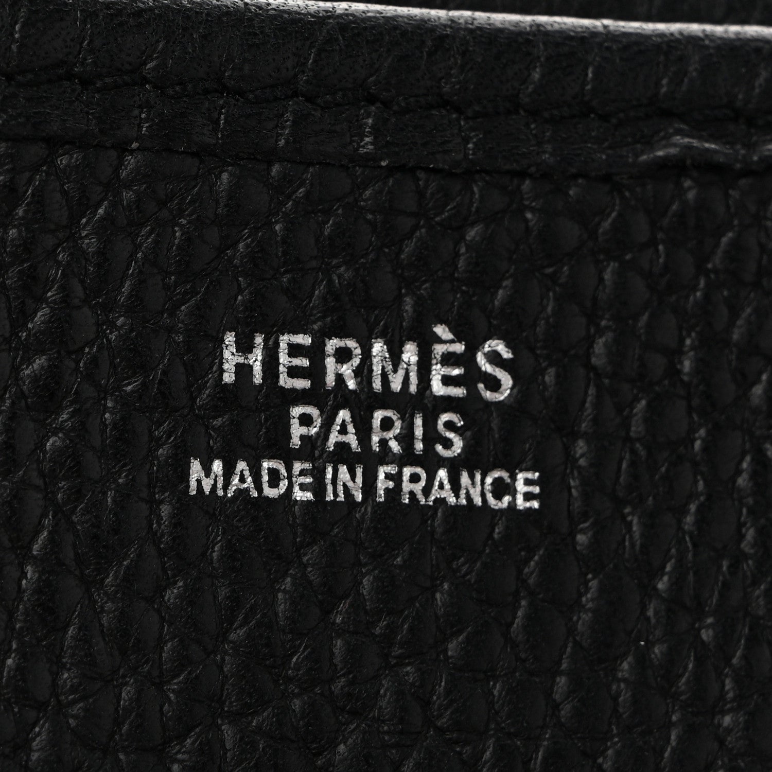 Hermes Taurillon Clemence Evelyne II PM  Black 6 of 12