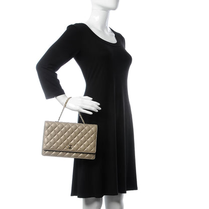 Chanel Lambskin Quilted Fantasy Pearl Flap Light Gold 3 of 11