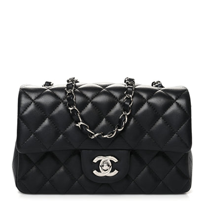 Chanel Lambskin Quilted Mini Rectangular Flap Black 1 of 11