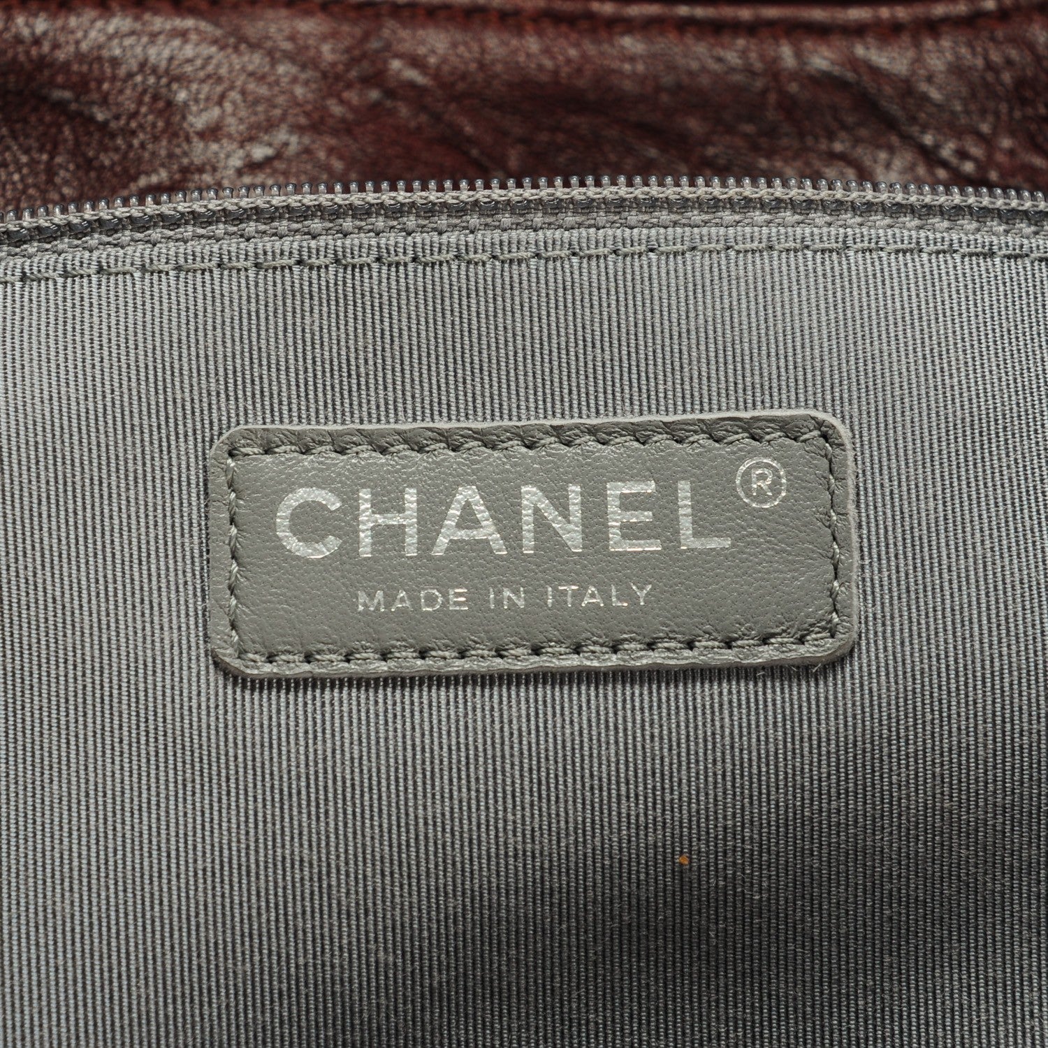 Chanel Washed Lambskin Maxi Chain Around Flap Bag Dark Brown 6 of 7