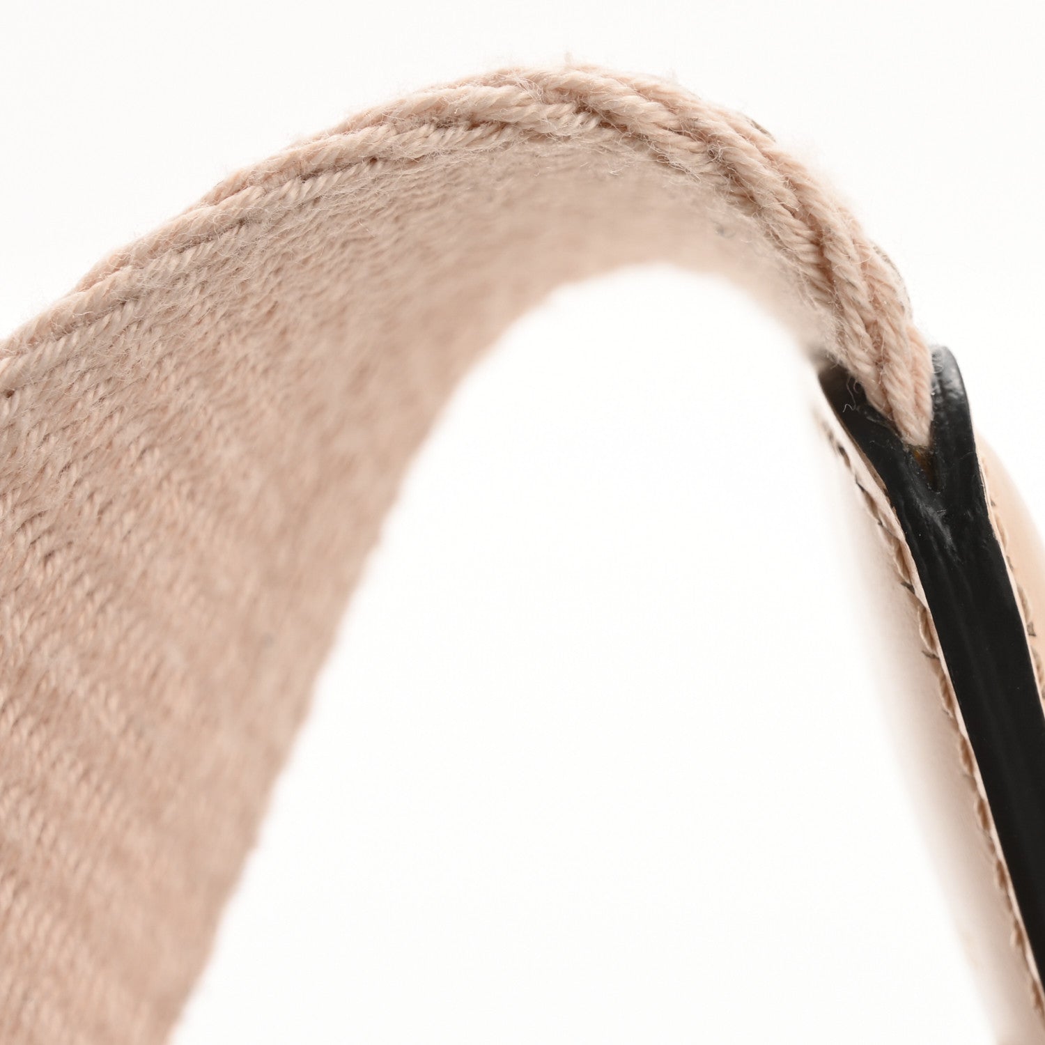 Fendi Jacquard Ribbon Vitello King FF Bi-Color Intreccio Adjustable Strap You Light Rose Camel 8 of 9