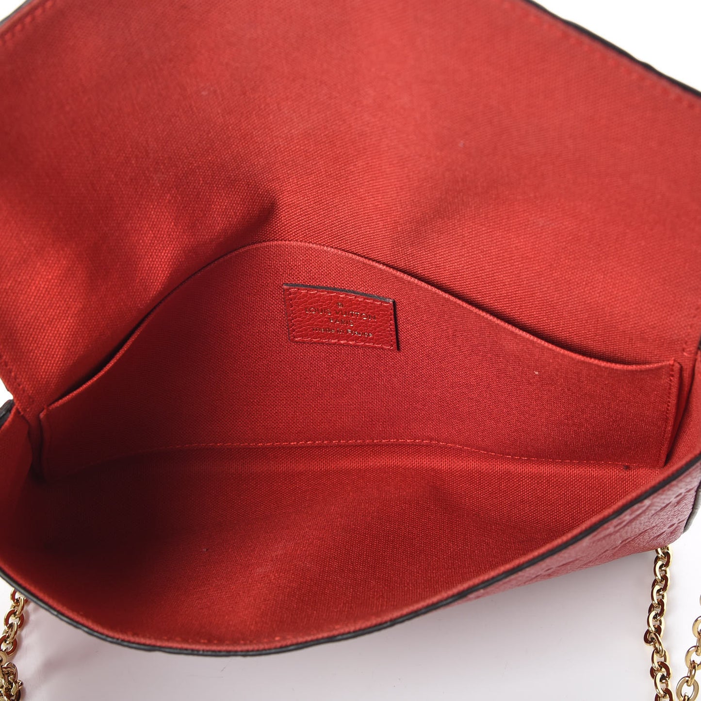 Empreinte Pochette Felicie Chain Wallet Cherry
