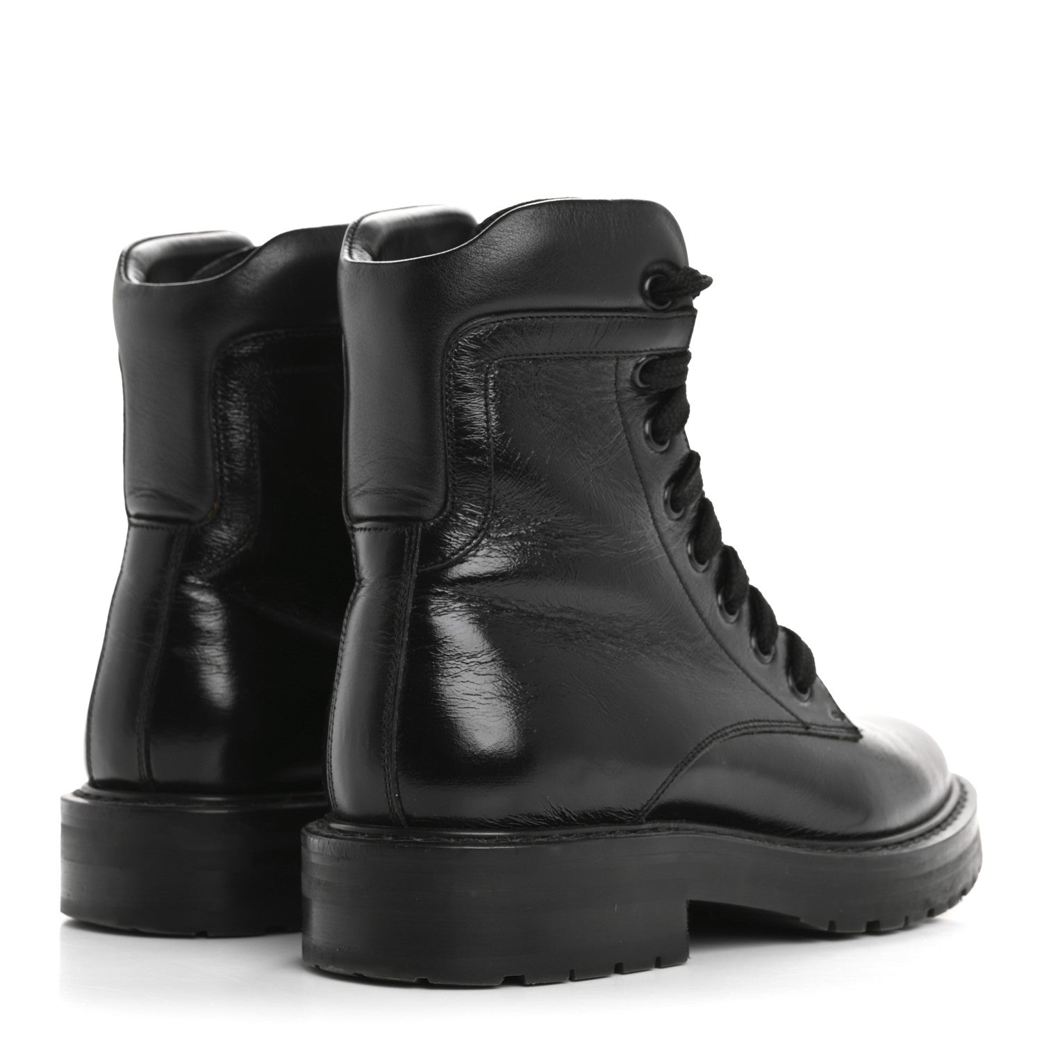 Saint Laurent Calfskin William Double-Laced Boot 35 Black 5 of 14