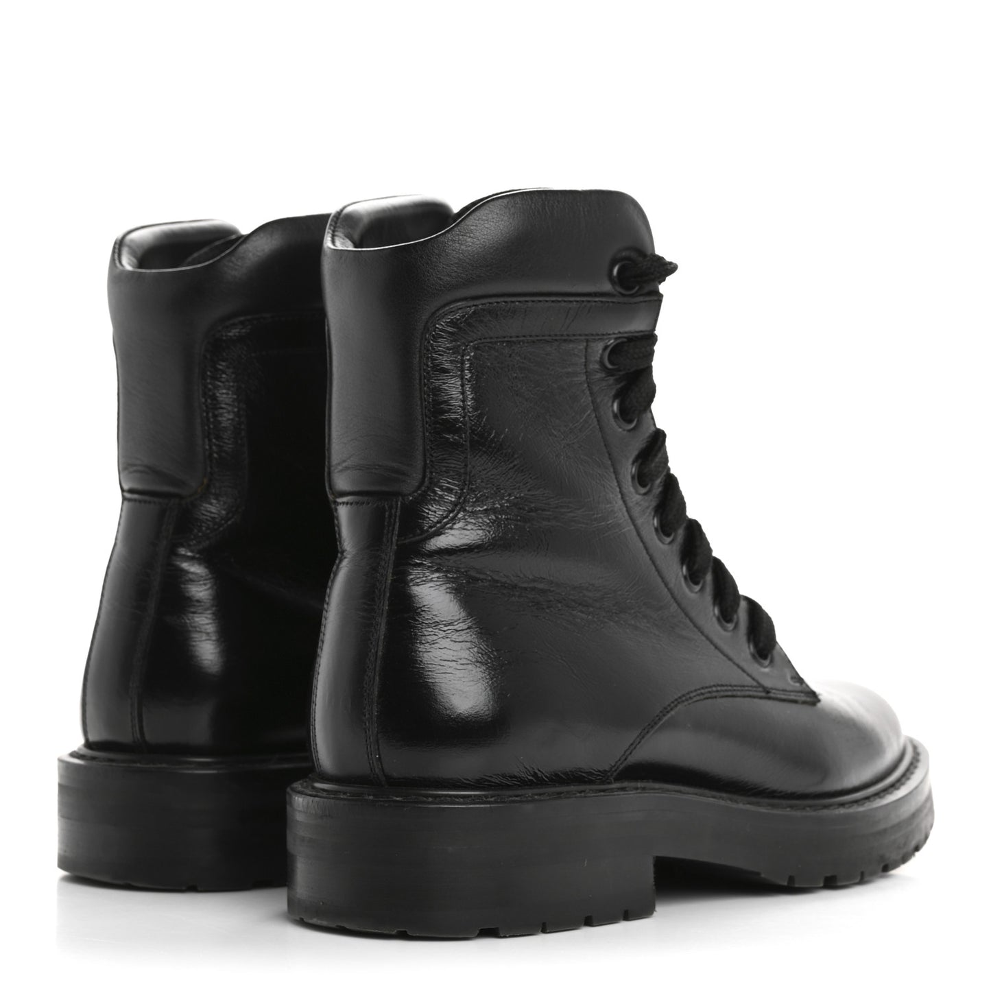 Calfskin William Double-Laced Boot 35 Black
