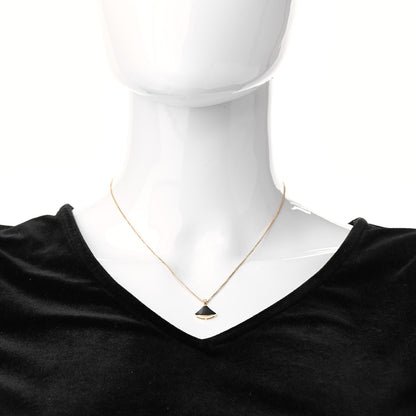 Bulgari 18K Rose Gold Diamond Black Onyx Divas' Dream Pendant Necklace 2 of 5