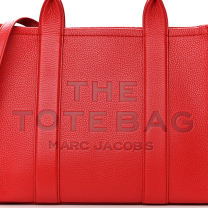 Marc Jacobs Grained Calfskin Medium The Tote Bag True Red 10 of 15