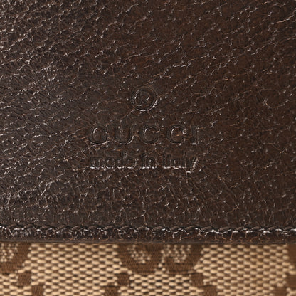 Gucci GG Monogram Double Pocket Belt Bag Dark Brown 6 of 10