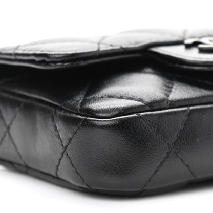 Chanel Lambskin Quilted Mini Chain Belt Bag So Black 10 of 12