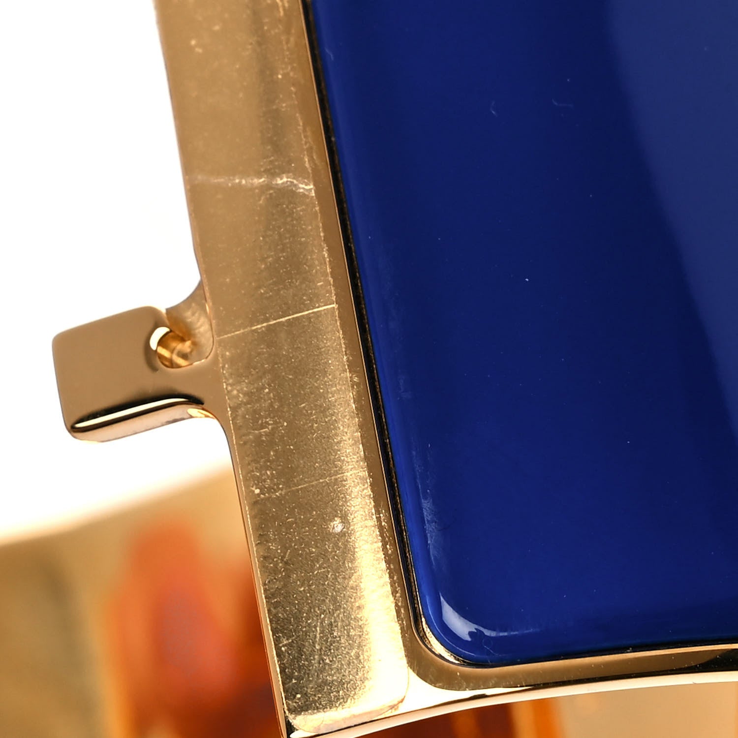 Hermes Enamel Extra Wide Clic Clac H Bracelet PM Bleu Royal 6 of 6