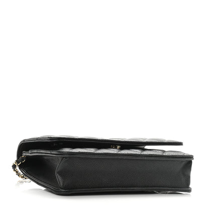 Chanel Caviar Quilted Tiny CC Wallet On Chain WOC Black 4 of 11