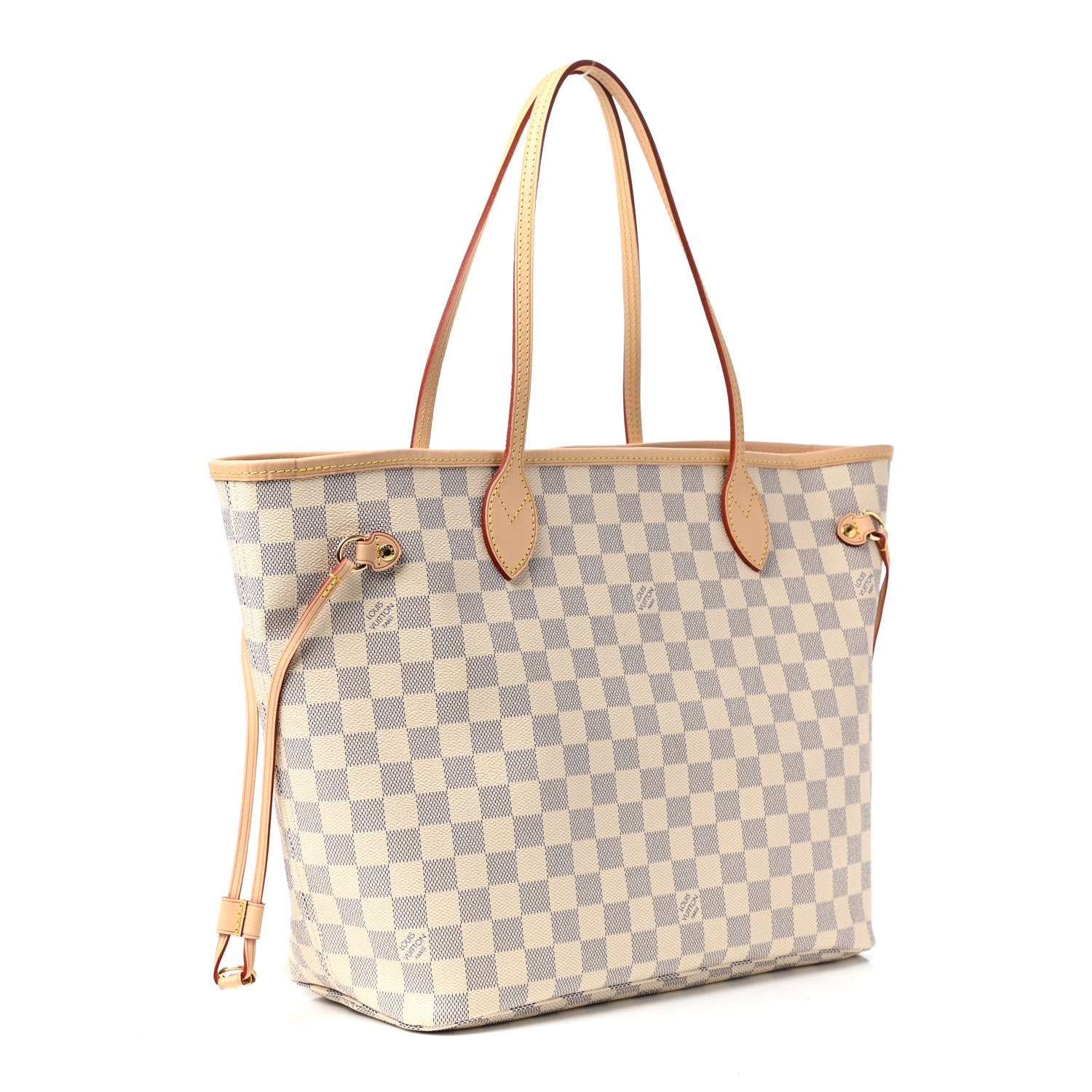 Louis Vuitton Damier Azur Neo Neverfull MM Rose Ballerine 3 of 9